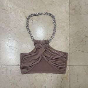 Cuban Chain Halter Top